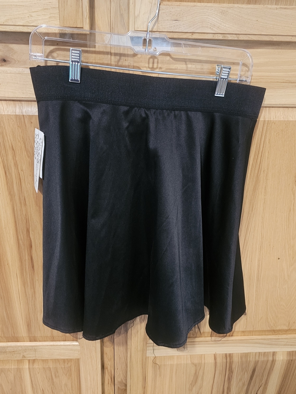 Speechless Black Skater Skirt with Elastic Waistband